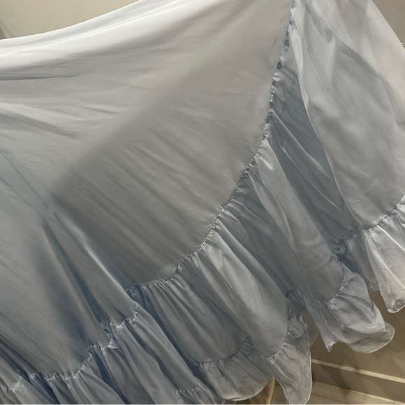 Mac Duggal Rosette Chiffon Cutout Empire Waist Gown - Picture 13 of 15